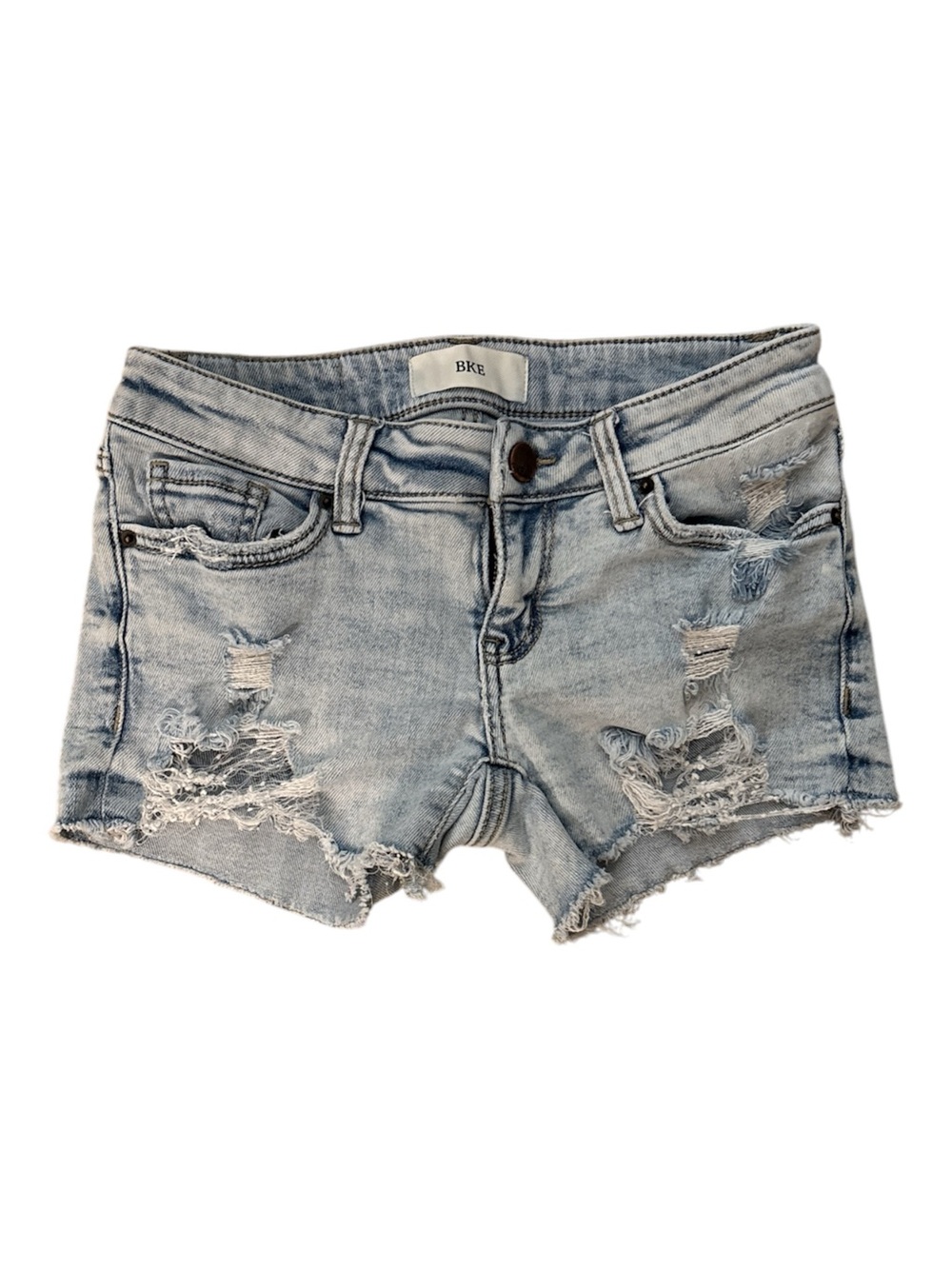 BKE Stella Distressed Denim Jean Shorts 24